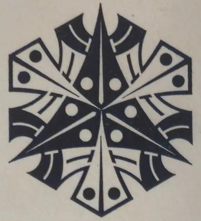 Oorspronkelijk embleem van Crematoriumvereniging Nederland; datering onbekend